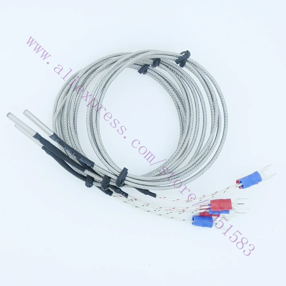 

3pcs/lot K-type thermocouple temperature Mes sensor Probe 0~600C for 3D printer 3*15*1000, Free Shipping