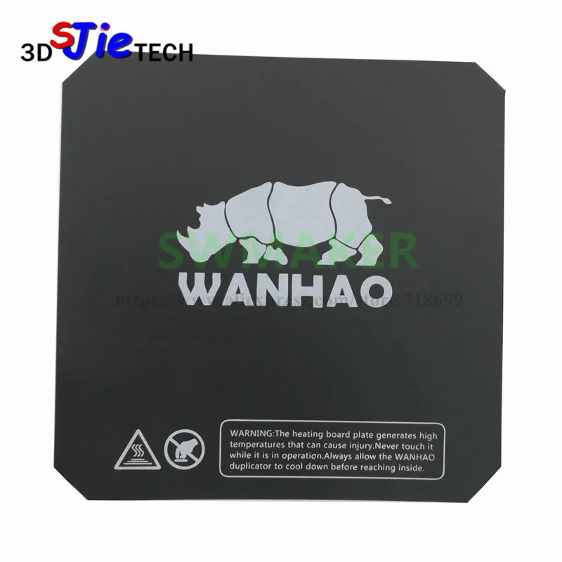 10pcs 220x220mm Wanhao i3 V2.1 3D printer spare parts printing heated bed sticker similar with Buildtak i3 heated plate