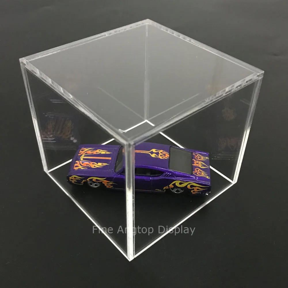 

Acrylic 5 Sided Display Cube Jewelry Pedestal Art Sculpture Stand Display Box Column 10" x 10" x 10"