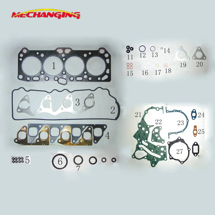 

4D65 For MITSUBISHI COLT II LANCER MIRAGE 1.8L GL Diesel Engine Rebuild Kits Full Set Engine seal Gasket MD997116 50086100