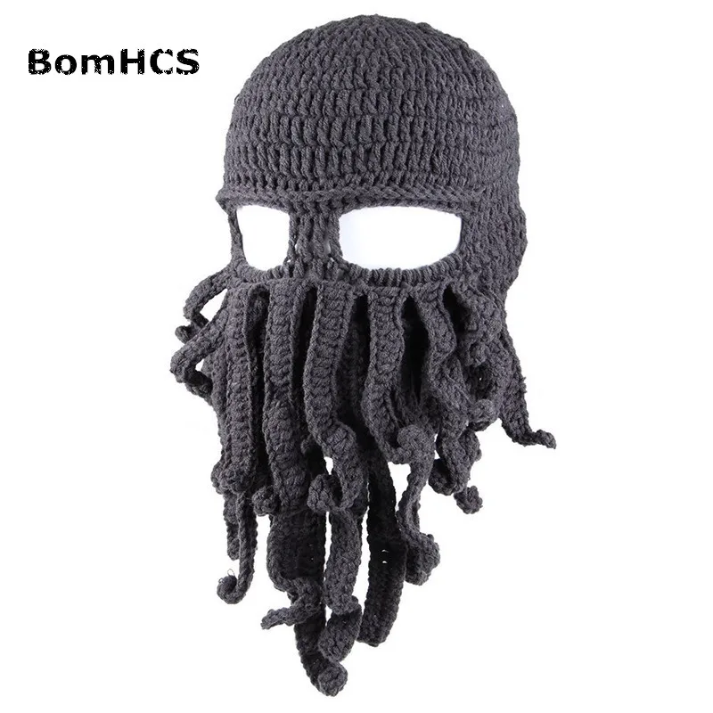 BomHCS-Bonnet drôle en tricot, masque à vent, chapeau Tentacle Octopus Cthulhu, vente en gros