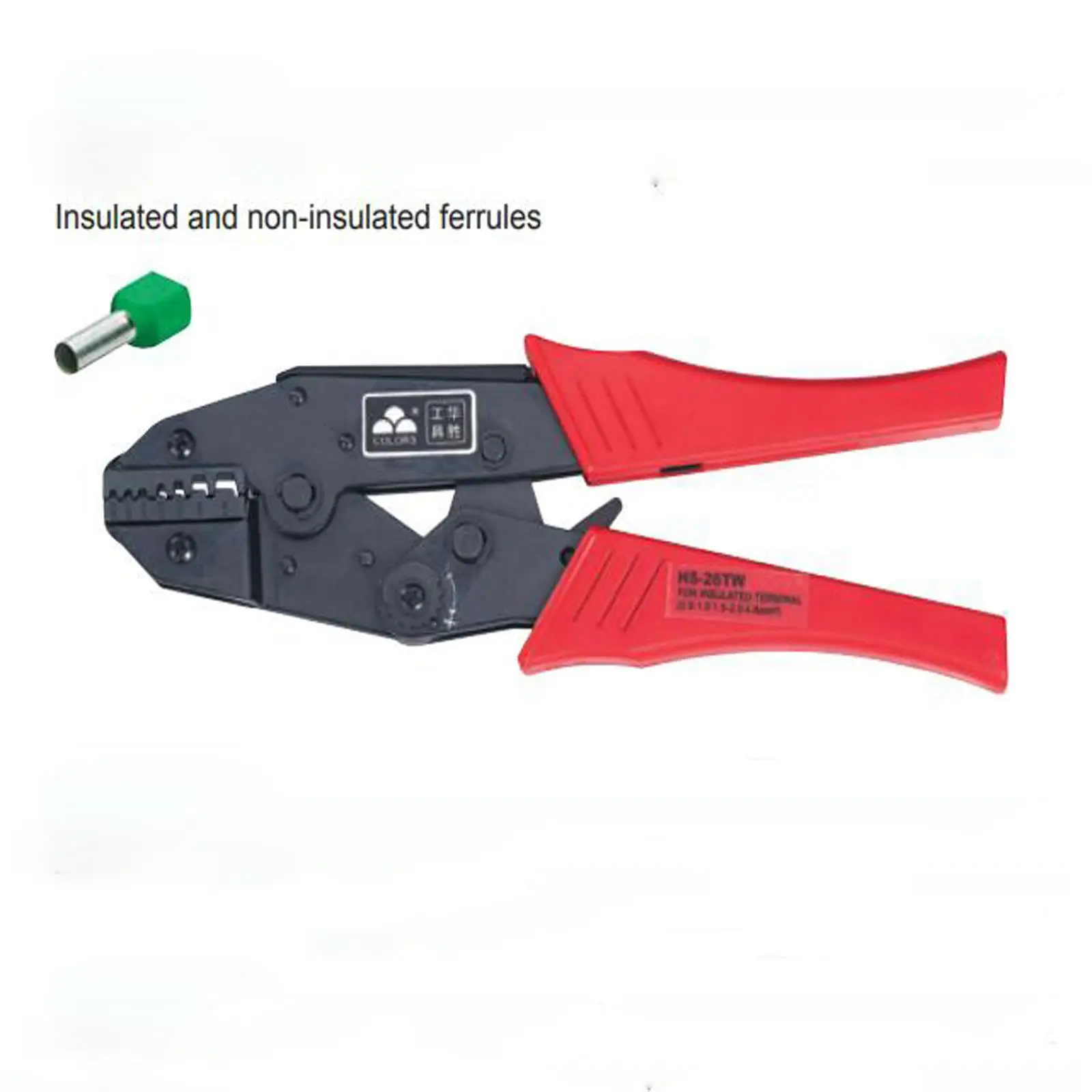 20-11AWG 0.5-4.0mm2 Double Insulated And Non-insulated Ferrules Crimping Plier