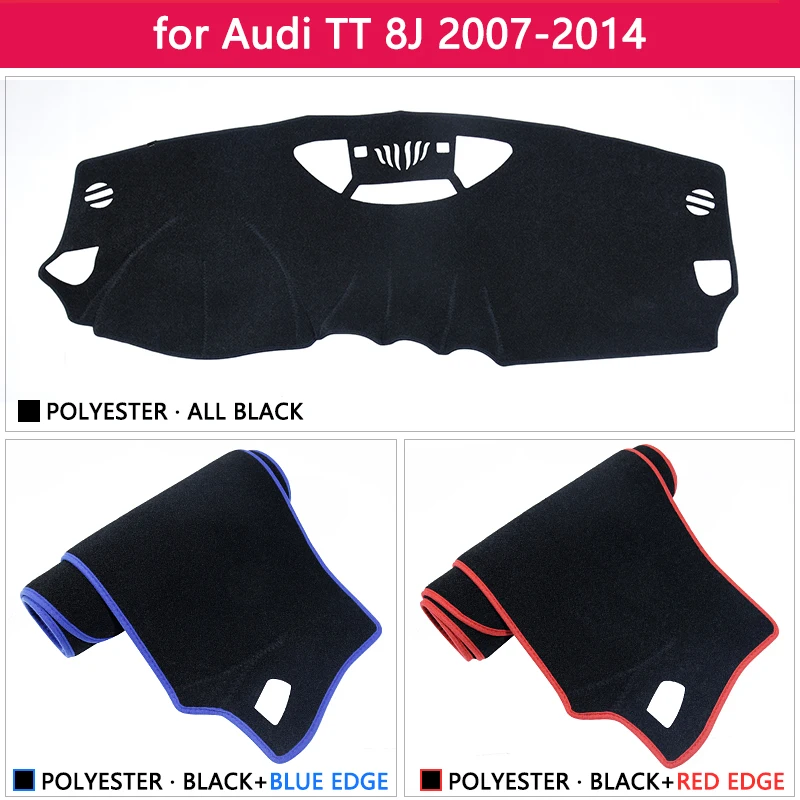 for Audi TT 8J 2007~2014 MK2 Anti-Slip Mat Dashboard Cover Pad Sunshade Dashmat Carpet Accessories S-line 2008 2009 2010 TTS Rug