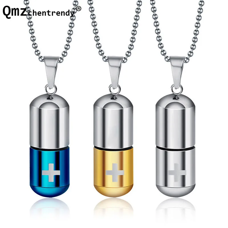 Pastilla de acero inoxidable, joyería, cilindro, cápsula para cenizas, colgante, urna, collar, recuerdo conmemorativo, cremación para hombres y mujeres, resistente al agua