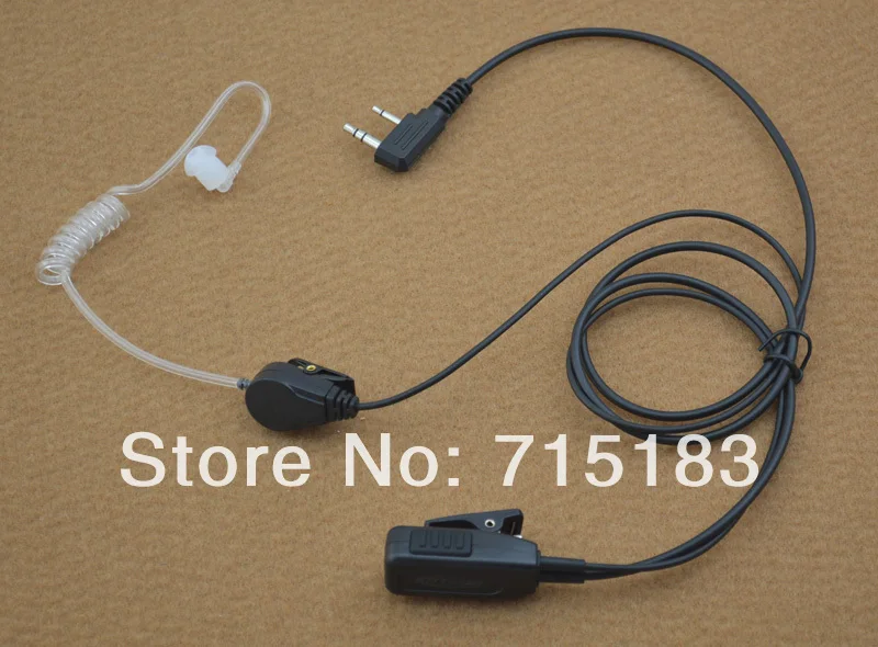 

Original Kirisun KME-009 Air-Tube Acoustic Earpiece-Mic with PTT for Kirisun PT5200 PT4200 PT260 PT3600 PT558 PT558S