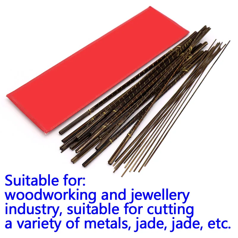 12pcs 130mm U Type Diamond Wire Jig Saw Blades Cutter 0#-6# Cutting Hand Craft For Jewelry Metal Woodworking Tools