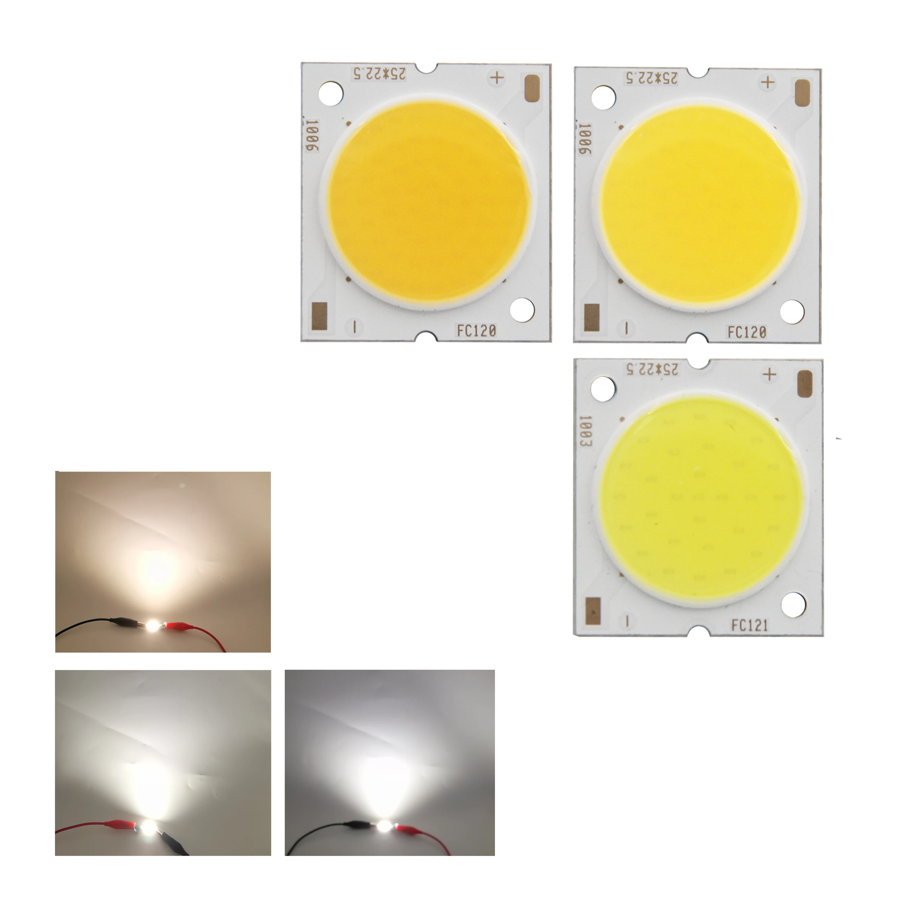 Factory sale 22.5mm Square Aluminum Board LED COB Strip High lumen chip Light Source Module 10W 15W 20W 30W COB for bulb lamp