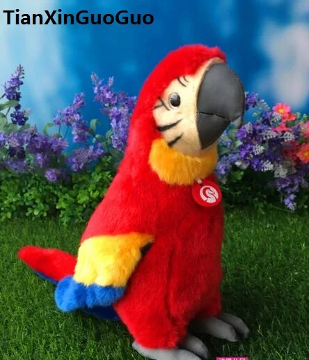 

new arrival about 26cm lovely red parrot bird plush toy soft doll birthday gift w0900