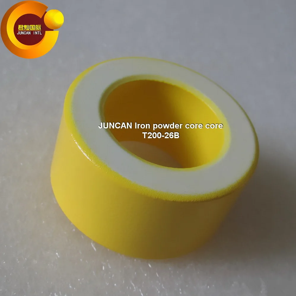 T200-26B 31.8 x 50.8x 25.4mm Ferrite Ring Iron Powder Toroid Cores Yellow White Inductor Ferrite Rings for Power Transformers