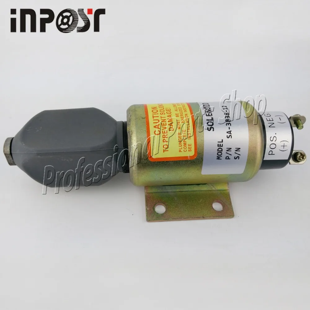 12V Shut Down Engine Stop Solenoid 2003-12E7U1B1S2A SA-3838 For Cummins Diesel Engine