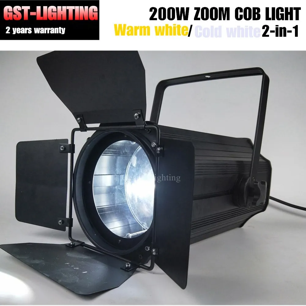 FREE SHIPPING 6pcs/lot 200w COB Led Par Light Stage Theatre Bright Zoom Dj