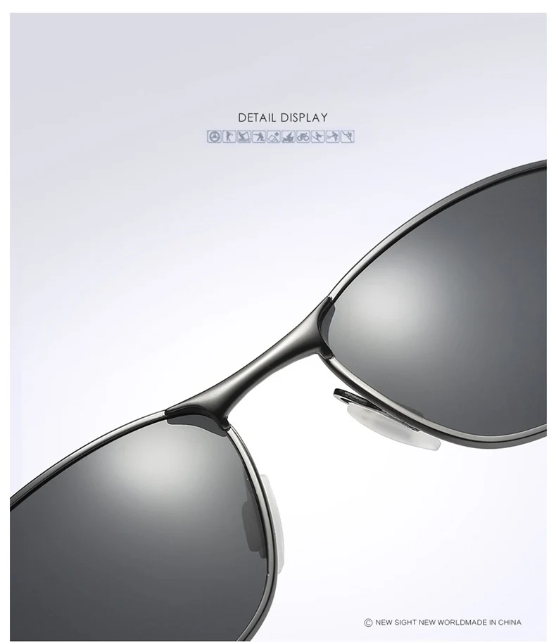 CoolPandas 2026 Polarisierte Sonnenbrille für Herren, Markendesigner-Sonnenbrille mit Kleinen Gläsern, Herren-Fahrerbrille, UV400-Schutz – Detail 9