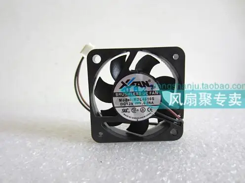 Original  XFAN RDL4010S 12V 0.06A 4cm4010 40*40*10MM  2 wire ultra quiet fan