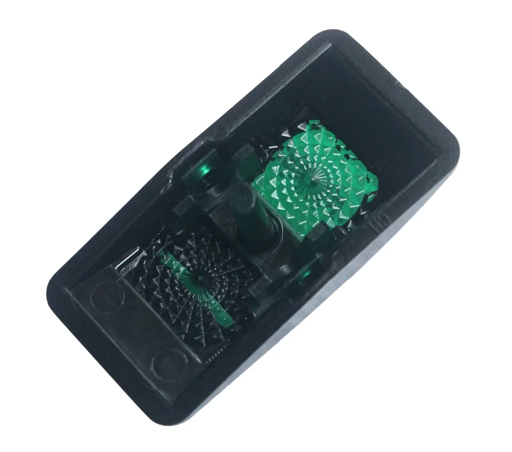 Dual Green Lens Rocker Cap Actuator Night Illumination for Can Am Maverick Commander Yamaha Rocker Switch Replace, Cover Only