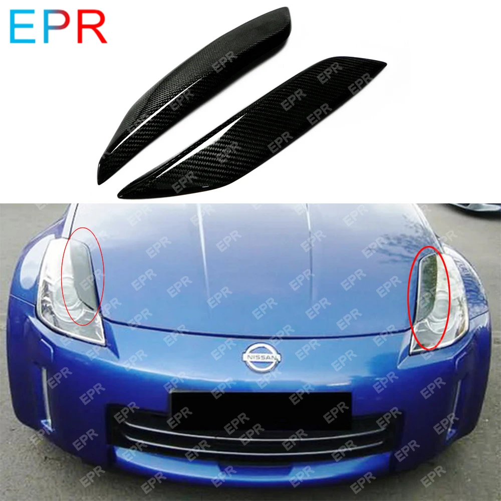 For Nissan 350Z OEM Carbon Fiber Eyebrow Body Kit Car Styling Car Tuning Part For 350Z Carbon Eyebrow