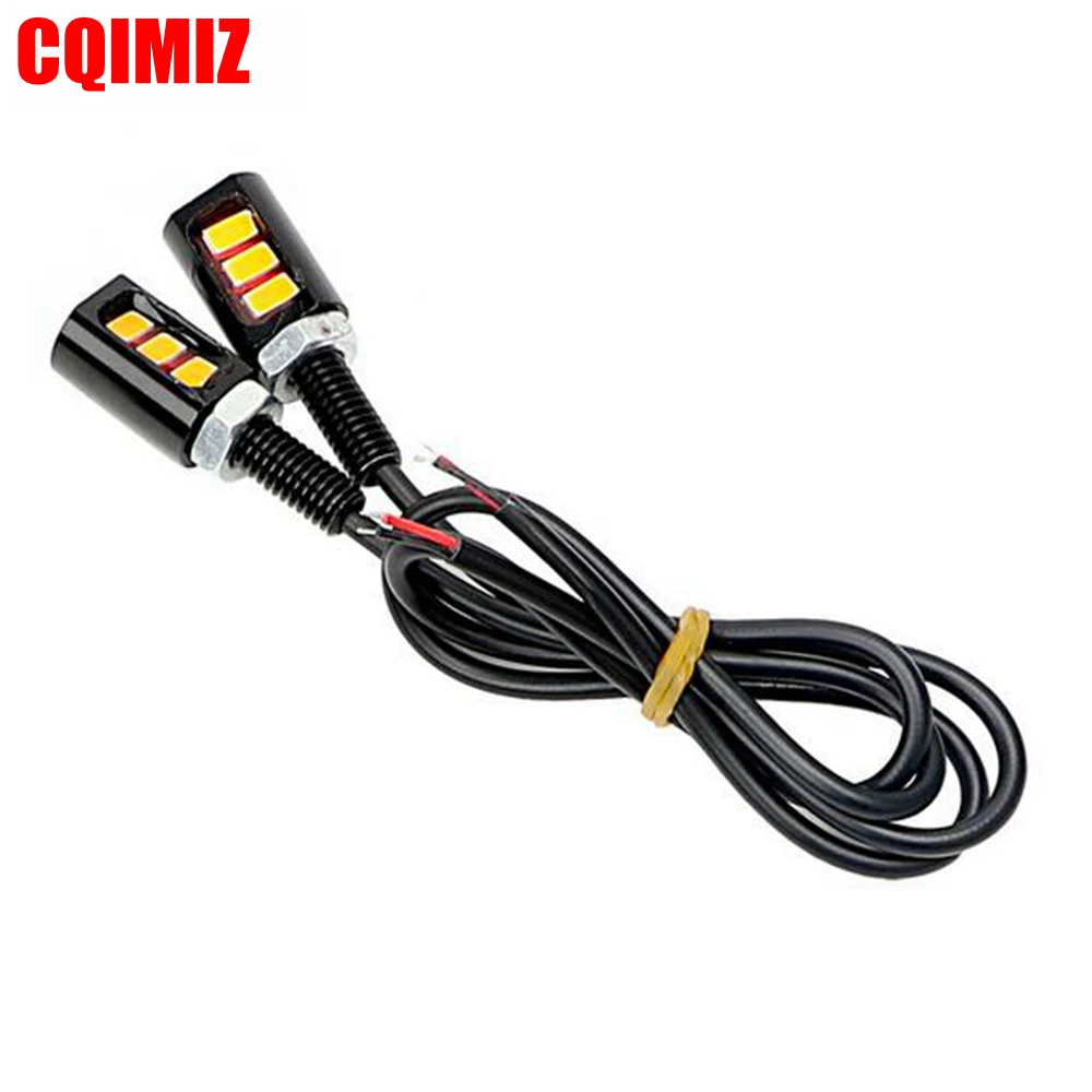 

2PCS 12V 3LED Universal Motorcycle License Number Plate Lamp Light Screw Bolt Light Lamp White LED Lamp DRL Running Light