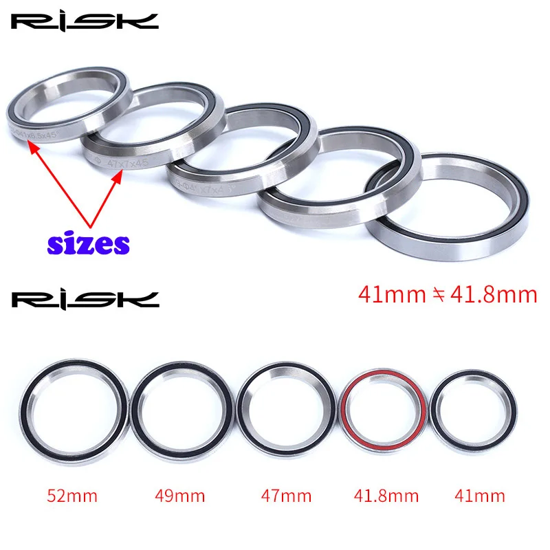 Bicycle General Headset Repair Bearings For 28.6/44/30mm Mountain Bike Steel Bearing 41/41.8/47/49/51/52mm