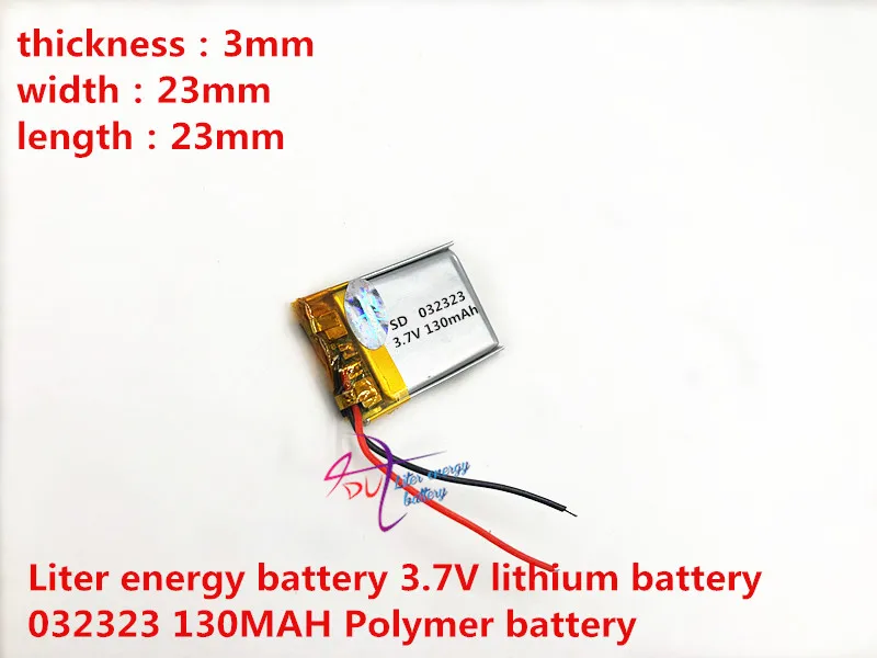 Liter energy battery 3.7V lithium battery 032323 130MAH Polymer battery