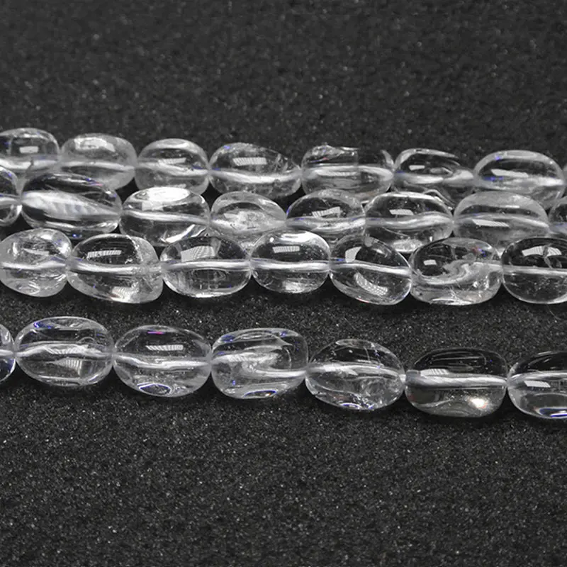 9x14mm Natural White Rock Quartz Beads Freefrom Potato Loose DIY Beads For Jewelry Making Beads Accessories 15'' For Women Gift