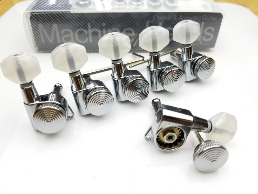 Chrome Guitar Locking Tuners Silver Electric Guitar Machine Heads Tuners JN-07SP Lock Tuning Pegs ( With packaging )