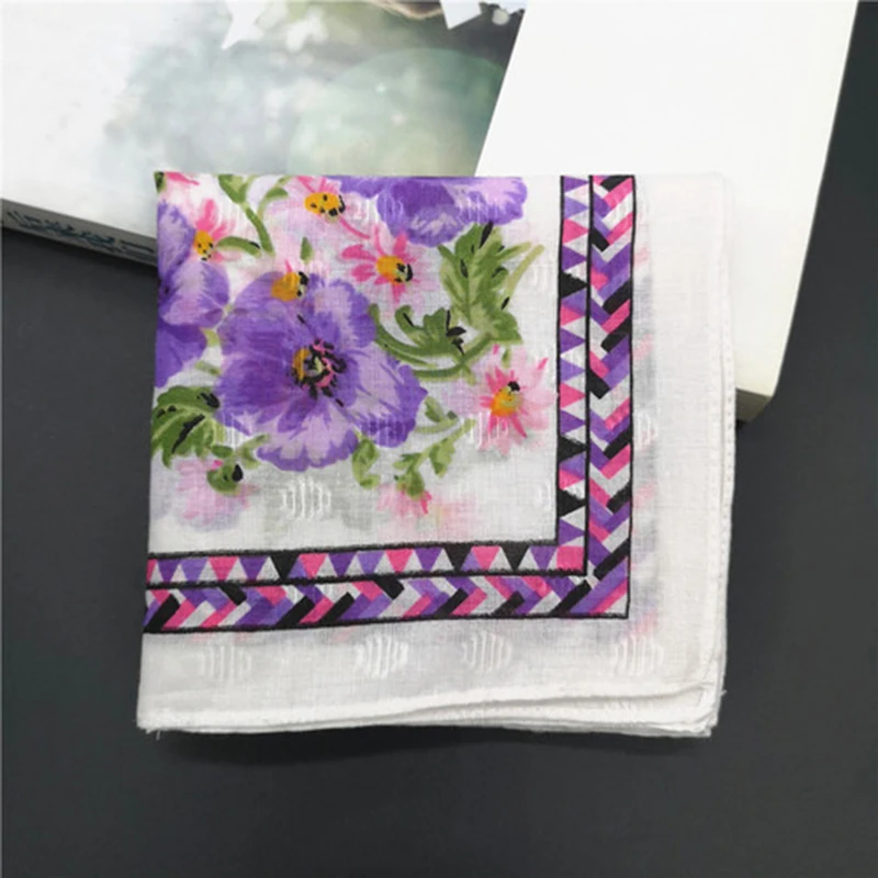 Handkerchiefs Women Trendy Simple Elegant Daily All-match High-quality Printed Lovely Sweet Womens Ladies 2020 New Kawaii Cute