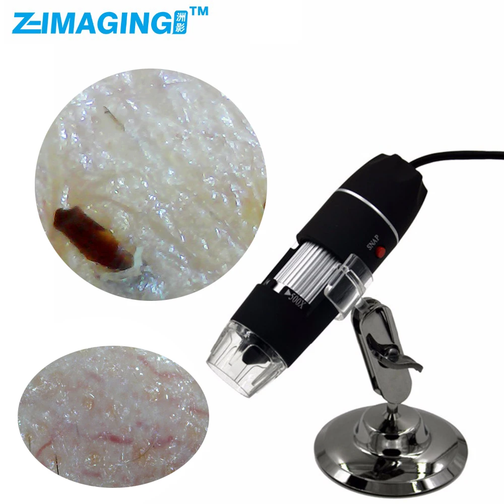 Anti Redness USB Digital Microscope Scalp Hair Couperose Skin Detector With OTG Function True 5.0MP Camera Magnifier With Base