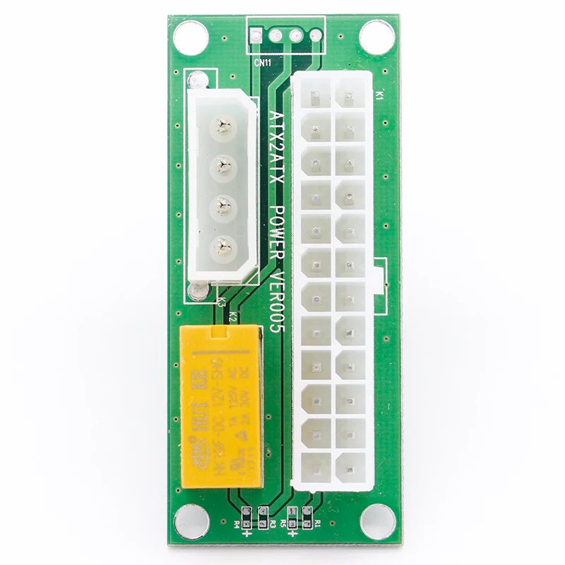 1pcs Desktop ATX 24PIN Dual PSU Power Synchronizer Start Extender Cable Card adapter for Bitcoin Mining add2psu