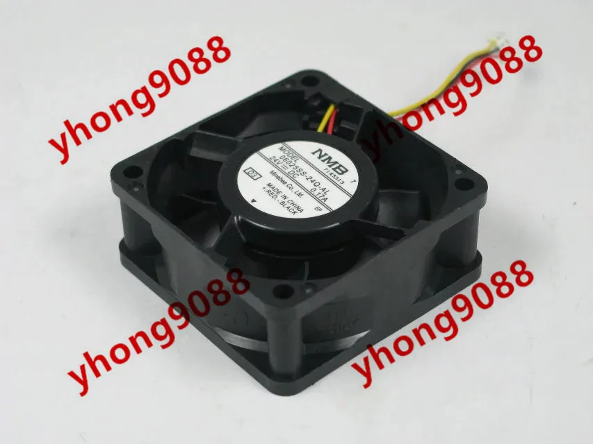 

NMB-MAT 06025SS-24Q-AL D3 DC 24V 0.17A 3-Wire 60x60x25mm Server Cooling Fan