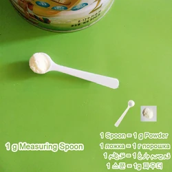 2 PCS Measuring Spoon White Drug Pesticide Safety Precise Selection 1 Spoon Is 1 g Powder Other Type 0.1g 0.25g 0.5g