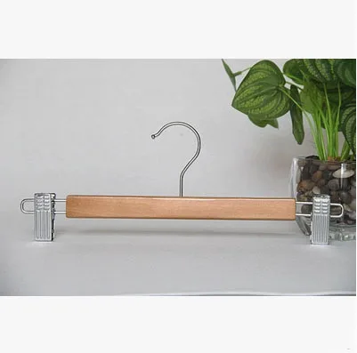 Free Shipping!! Wholesale High Level Wooden Pant Hanger Newest Style Hanger For Store