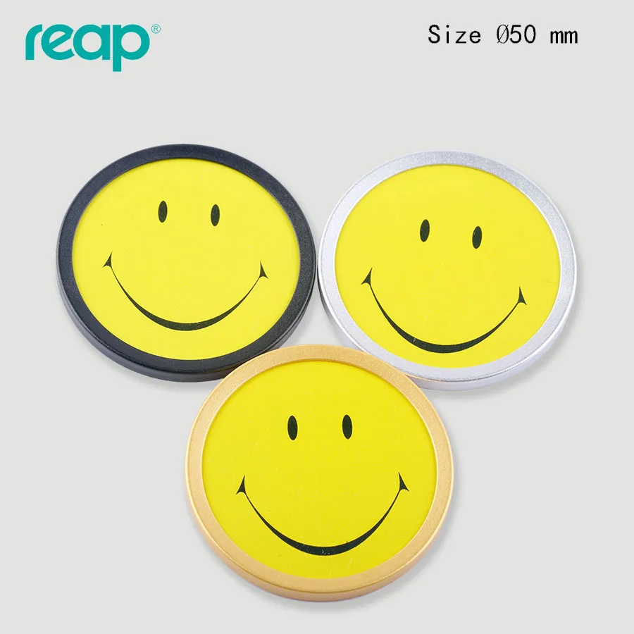 50pcs/lot smile face reuseable DIY Employee Name Badge Staff Name Tag For Retail Stores Hotels (magnet Version)