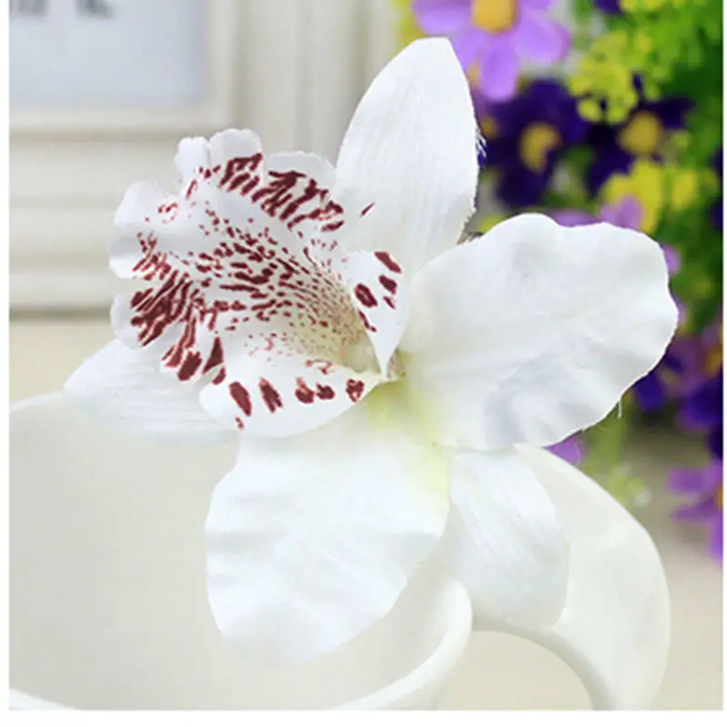 1PC Women Chic Fashion Flowers Hair Clips Gift Sand Beach Colorful Handmade Butterfly Orchid Vacation Hair Accessories