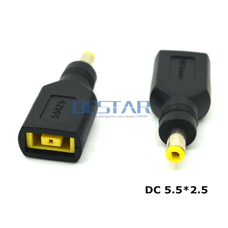 DC to Square 13 YOGA power connector DC 4.0*1.7mm 4.0 / 1.7 mm& 4.8*1.7 & 5.5*2.5 mm Adapter For Lenovo X1 Carbon YOGA DC JACK