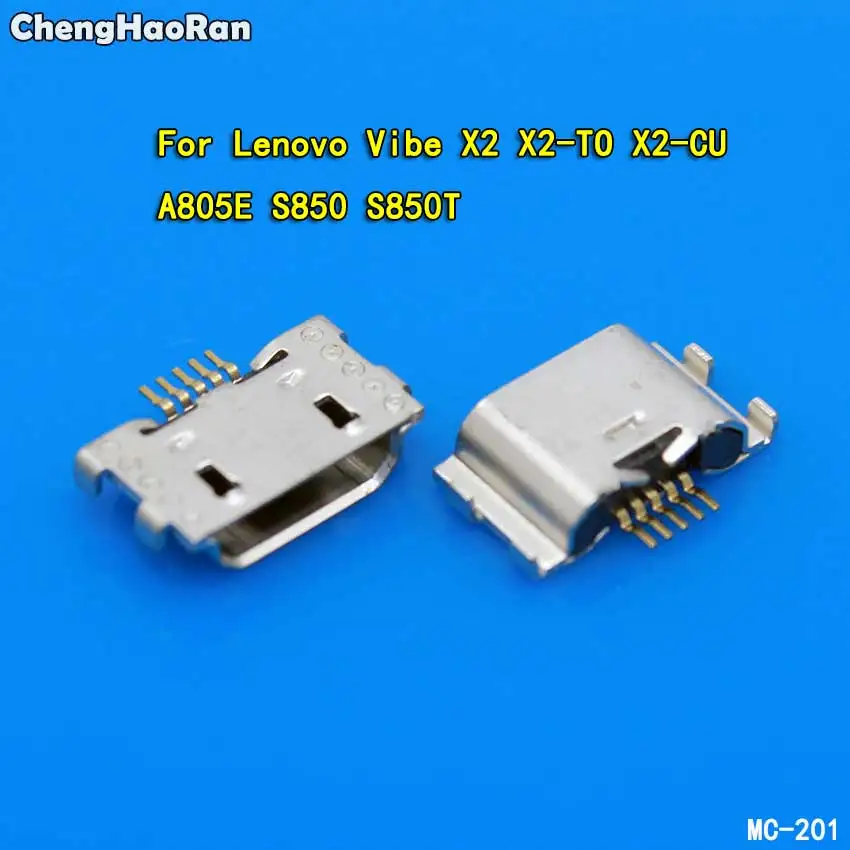 

ChengHaoRan 2-10pcs Micro USB Jack Connector For Lenovo VIBE X2 X2-TO X2-CU A805E S850 S850T Charging Port Dock Plug Socket