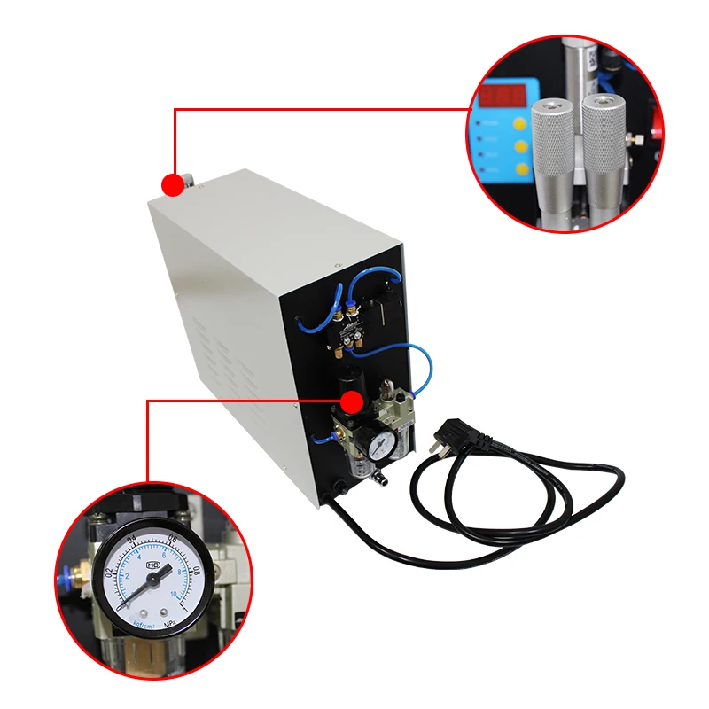 3KW Khí Nén Xung Pin Điểm Máy Hàn Bộ Pin Mỏ Hàn