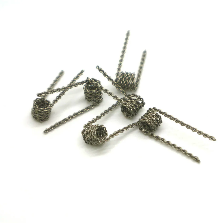 E-XY 7ประเภท DIY 7in1ความหนาแน่นสูงที่สร้างไว้ล่วงหน้าขดลวด Premade Coil สำหรับบุหรี่อิเล็กทรอนิกส์ RDA RBA Atomizer ลวดความร้อน