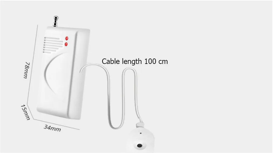 Sgooway Wireless Water Leakage alarm rilevatore di intrusione sensore di perdite funziona con GSM PSTN SMS Home House Security per sistema di allarme