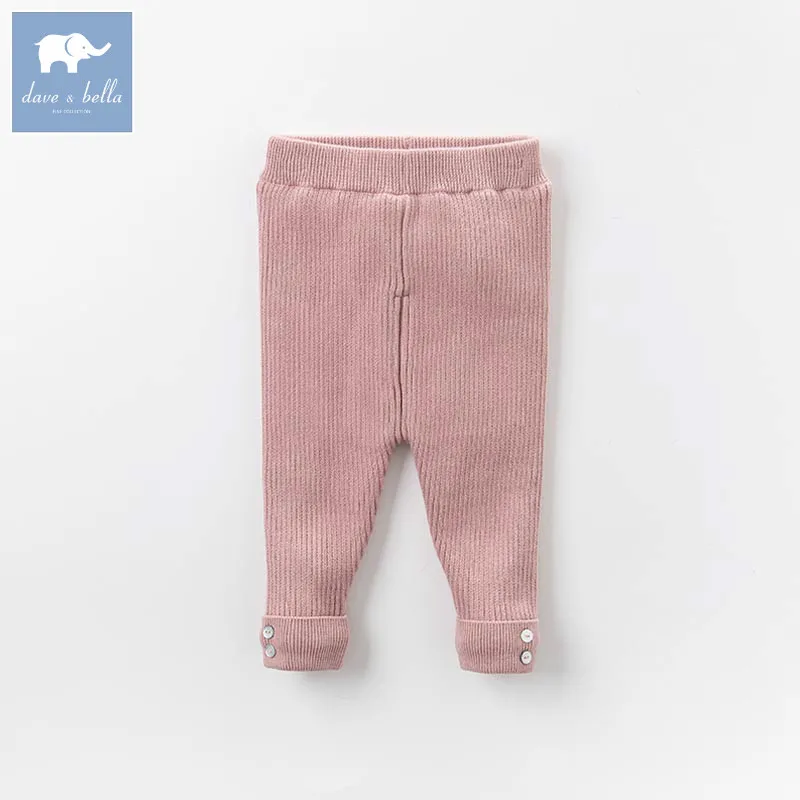 DB6495 dave bella unisex autumn winter baby girls boys full length infant fashion pants children toddler trousers