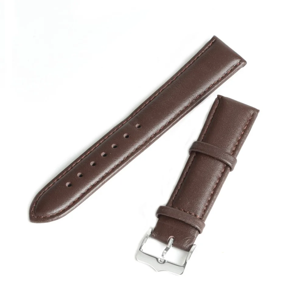 

18mm Watch Band Genuine Leather Replacement Strap Watchband Coffee Brand New pulseira de relogio Correa de reloj