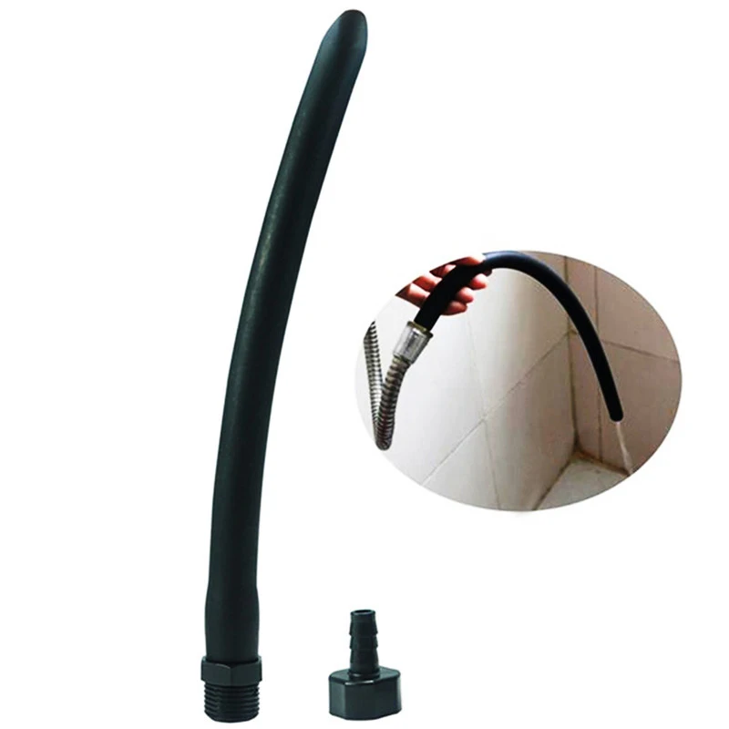 Wetips flexível silicone enema mangueira de chuveiro laado ânus limpador anal douche enema douching girassóis douchette analduscha bidé