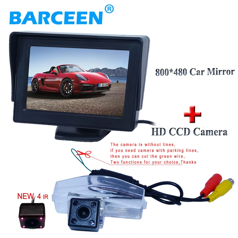 

Adapt for MAZDA 2 for MAZDA 3 car rear view camera with Desktop universal car minitor bring 4.3" lcd display hot selling