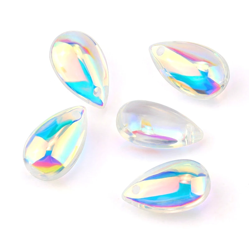 Super shiny 8x14mm drop shape crystal beads Austria glass drop beads Spacer beads for Jewelry DIY  jewelry accessories 10pcs/lot