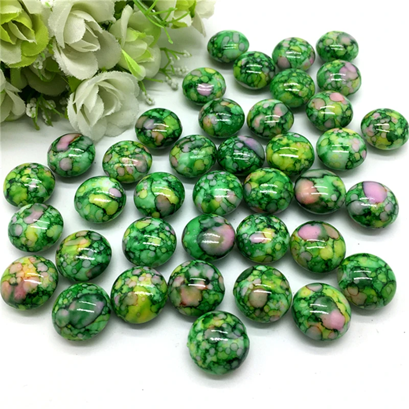 10pcs 16*16*10mm Oval Shape Crack Acrylic Beads Spacer Loose Bead For Jewelry Making Accessory Beads DIY #YKL