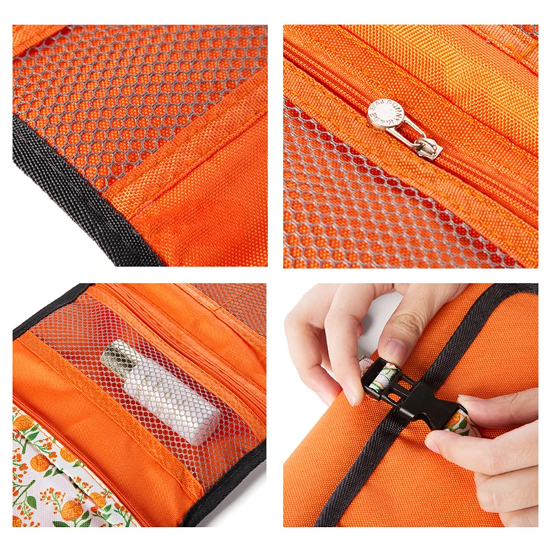 2022 NEW Arrival Make Up Cosmetic Bag Case Women Makeup Bag Hanging Toiletries Travel Kit Jewelry Organizer Cosmetic Case 64062