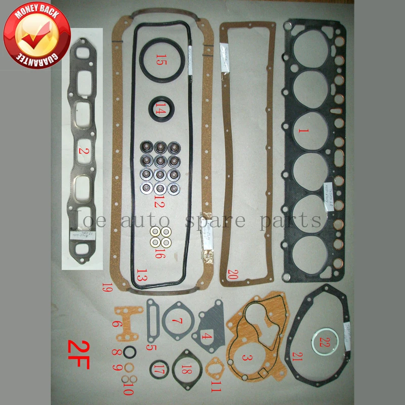 2F Engine complete Full gasket set kit for Toyota LAND CRUISER/BANDEIRANTE 4.2L 4230CC 1975-1987 50167800