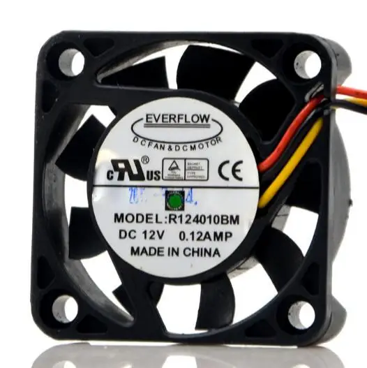 Original 4010 12V 0.12A R124010BM 4CM 3 Line  cooling Fan