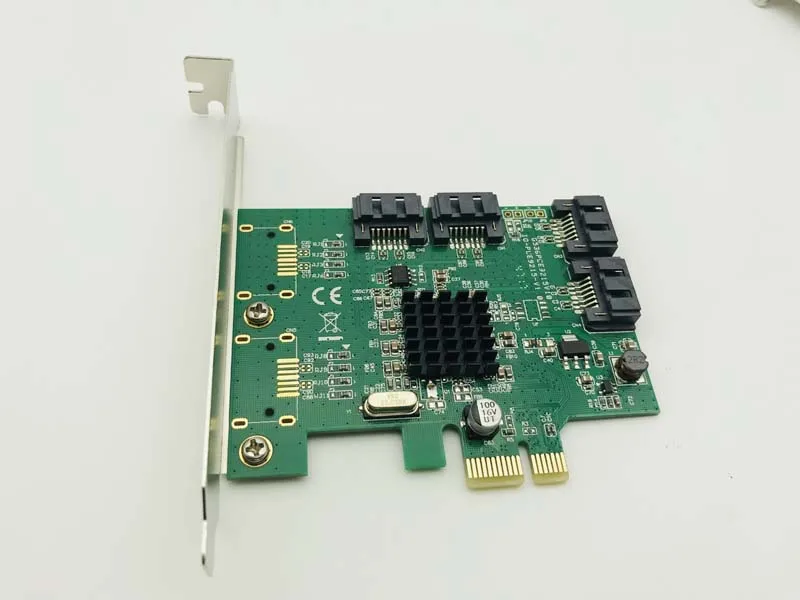 Placa de expansão sata 3.0, de alta qualidade, 6 gb/s, 88se9215, 4 portas, interno, pci-express