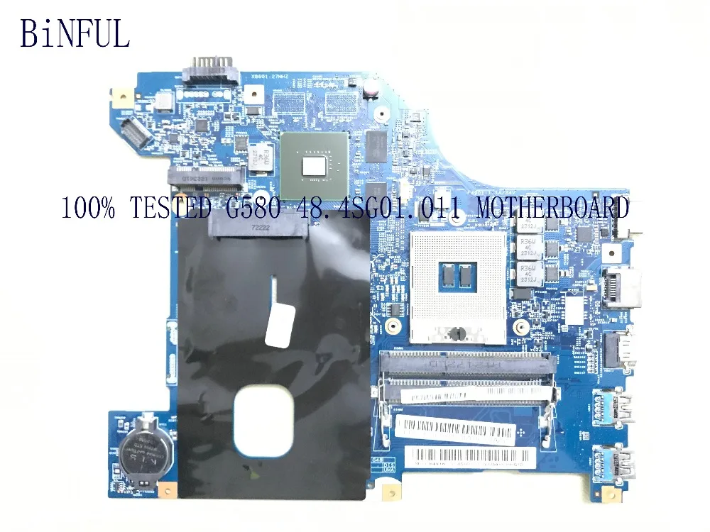 48.4SG01.011 LG4848 11252-1 LAPTOP MOTHEBOARD FIT FOR LENOVO Ideapad G580 HM76 GT610M 1GB (FIT i3 i5 i7 cpu )