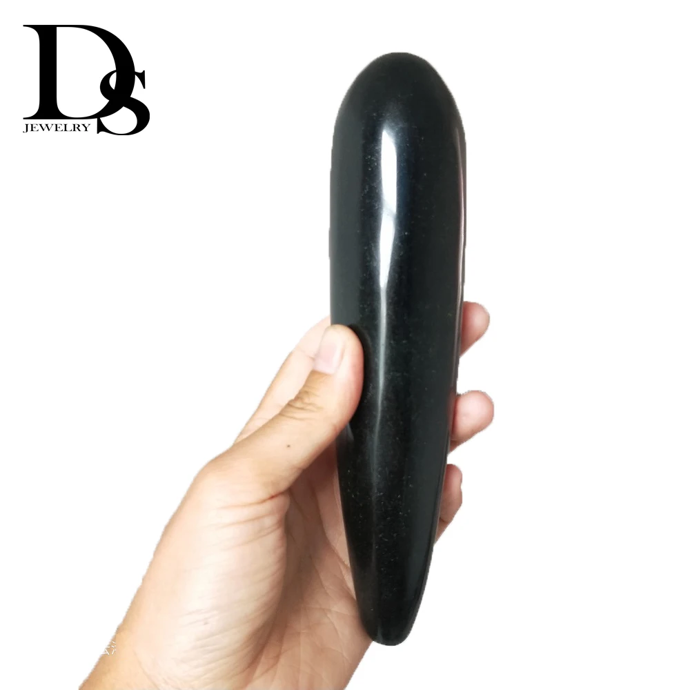 Natural Obsidian Massage Wand,Quartz Crystal Massage Stick Kegel Exercise Yoni Healing Crystal Massage Wand For Women Healing