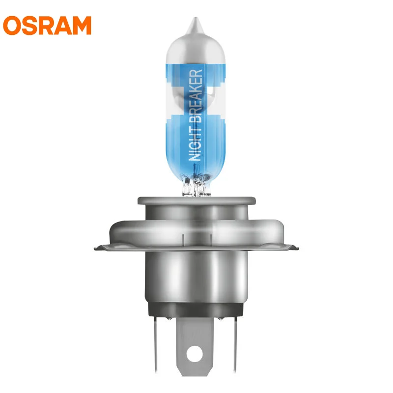 OSRAM H4 9003 12V 60/55W New Night Breaker Laser Next Generation Car Halogen Headlight Hi/lo Beam +150 Brightness 64193NL, 2X